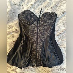 Lady Marlene vintage black widow bustier corset